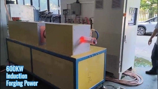 Máquina de calor de forjamento a quente por indução com forno de têmpera