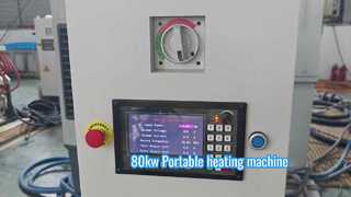 Máquina de aquecimento por indução digital igbt 80kwfull para aquecedor portátil