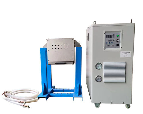 Bom preço Forno de fusão por indução de média frequência 30KGS para aço, aço inoxidável e ferro on-line