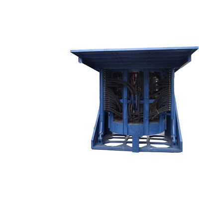 Bom preço Sistema da fornalha de fundição da indução da frequência média com 500KG/1 Ton Capacity on-line