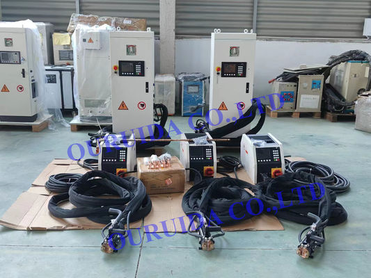 Bom preço Máquina de aquecimento por parafusos de indução IGBT portátil equipada com frigorífico industrial para turbinas on-line