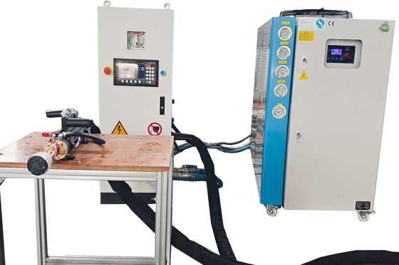 Bom preço Máquina de aquecimento por indução portátil de 80 kW de controlo digital completo para anilhamento industrial e buraco interno on-line